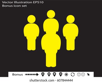 People team, icon, vector illustration eps10