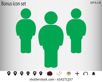 People team icon. vector illustration eps10