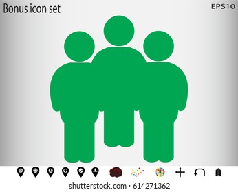 People team, icon, vector illustration eps10