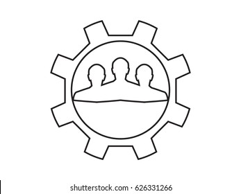 People team, icon, vector illustration eps10
