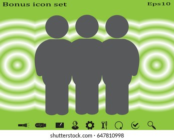 People team, icon, vector illustration eps10