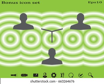 People team, icon, vector illustration eps10