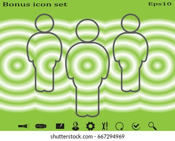 People team, icon, vector illustration eps10