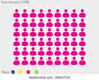 People team, icon, vector illustration eps10