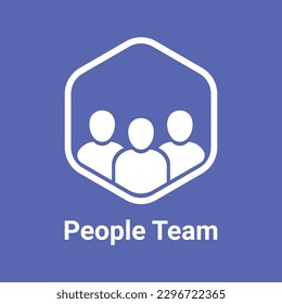 people team like together logo. concept of interaction between businessmen for successful business or loyalty collective meeting. flat style trend modern hr logotype graphic simple design element