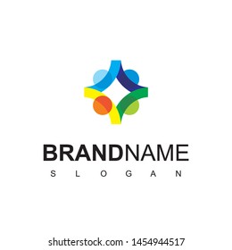 People Team Logo Design Vector