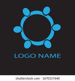 Design-Vektorillustration für Teamlogo von Menschen
