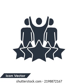 People Team Star Icon Logo Vector Stock Vector (royalty Free 