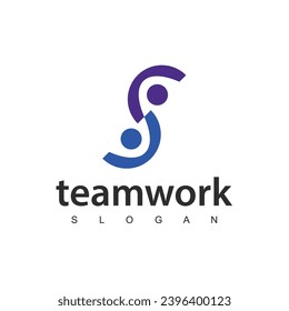 People Teamwork Logo Design Template