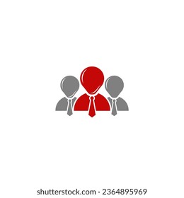 people teamwork logo vector image