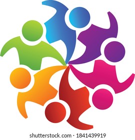 Grupos de trabajo de personas, grupo social, unidad y vector de concepto comunitario