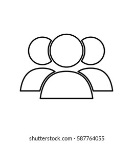 People teamwork symbol icon vector illustration graphic design