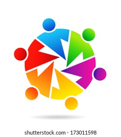 People teamwork vector business group alliance