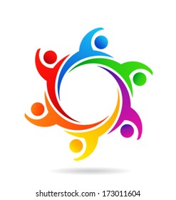 People teamwork vector business group shutter