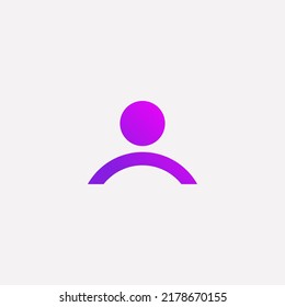 Plantilla de logotipo de tecnología de la gente. Icono de Man