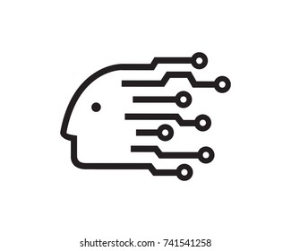 People Technology Logo Template Design Vector, Emblem, Design Concept, Creative Symbol, Icon

