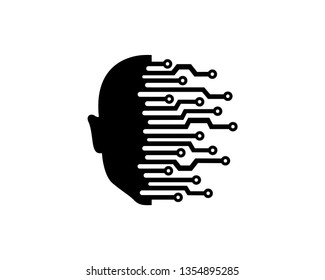 People Technology Logo Template, Icon, Symbol - Vector