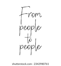 from people to people text.