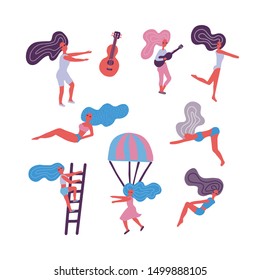 people texture character vector illustration flat design