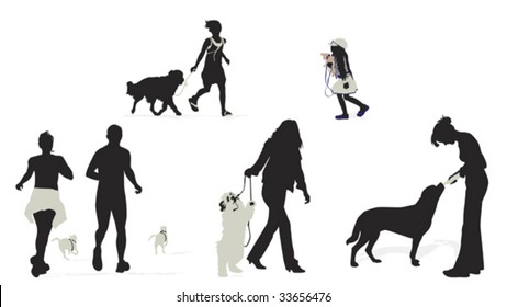 people with their dogs