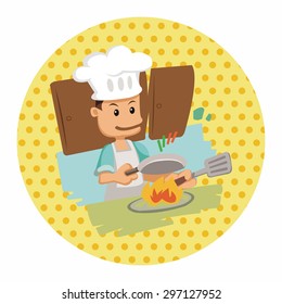 people theme cook elements vector,eps