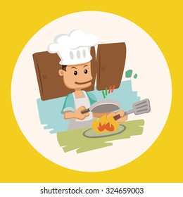 people theme cook elements vector,eps