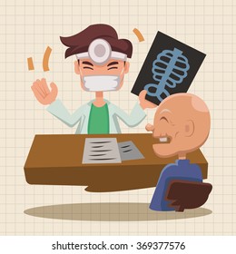 people theme doctor elements vector,eps