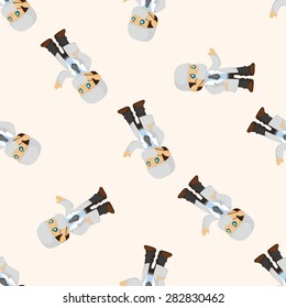 people theme doctor ,seamless pattern