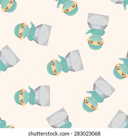 people theme doctor ,seamless pattern