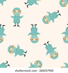 people theme doctor ,seamless pattern