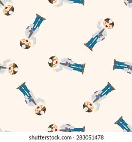 people theme doctor ,seamless pattern