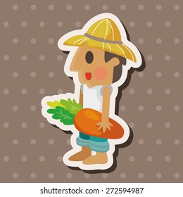 people theme farmer elements