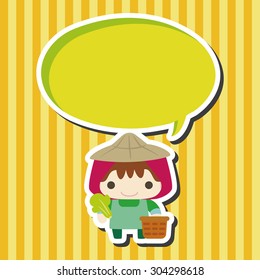 people theme farmer elements