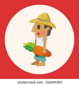 people theme farmer elements