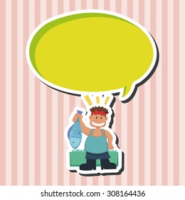 people theme fisher elements vector,eps