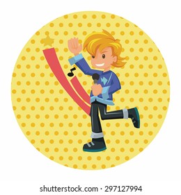people theme singer elements vector,eps