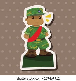 people theme soldier elements vector,eps