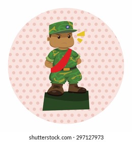 people theme soldier elements vector,eps