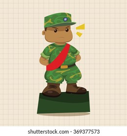people theme soldier elements vector,eps
