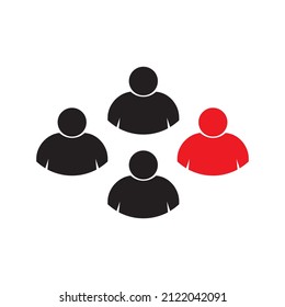 People think differently icon vector illustration eps 10