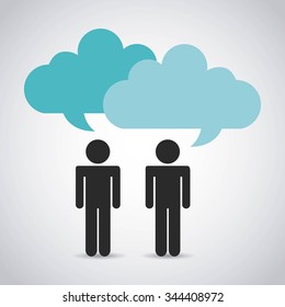 people thinking design, vector illustration eps10 graphic 