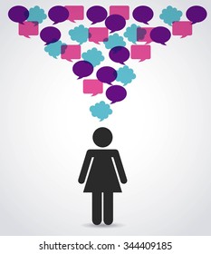 people thinking design, vector illustration eps10 graphic 