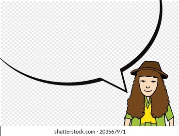 People thinking and peoples talking with dialog speech bubbles