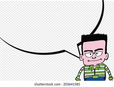 People thinking and peoples talking with dialog speech bubbles