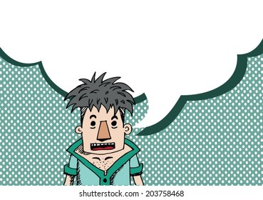 People thinking and peoples talking with dialog speech bubbles