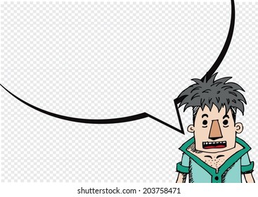 People thinking and peoples talking with dialog speech bubbles