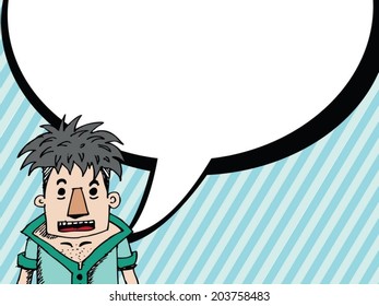 People thinking and peoples talking with dialog speech bubbles
