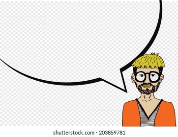 People thinking and peoples talking with dialog speech bubbles