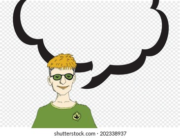 People thinking and peoples talking with Speech Bubble