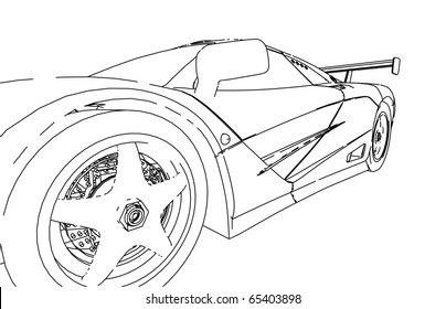 20,837 Car wheel sketch Images, Stock Photos & Vectors | Shutterstock